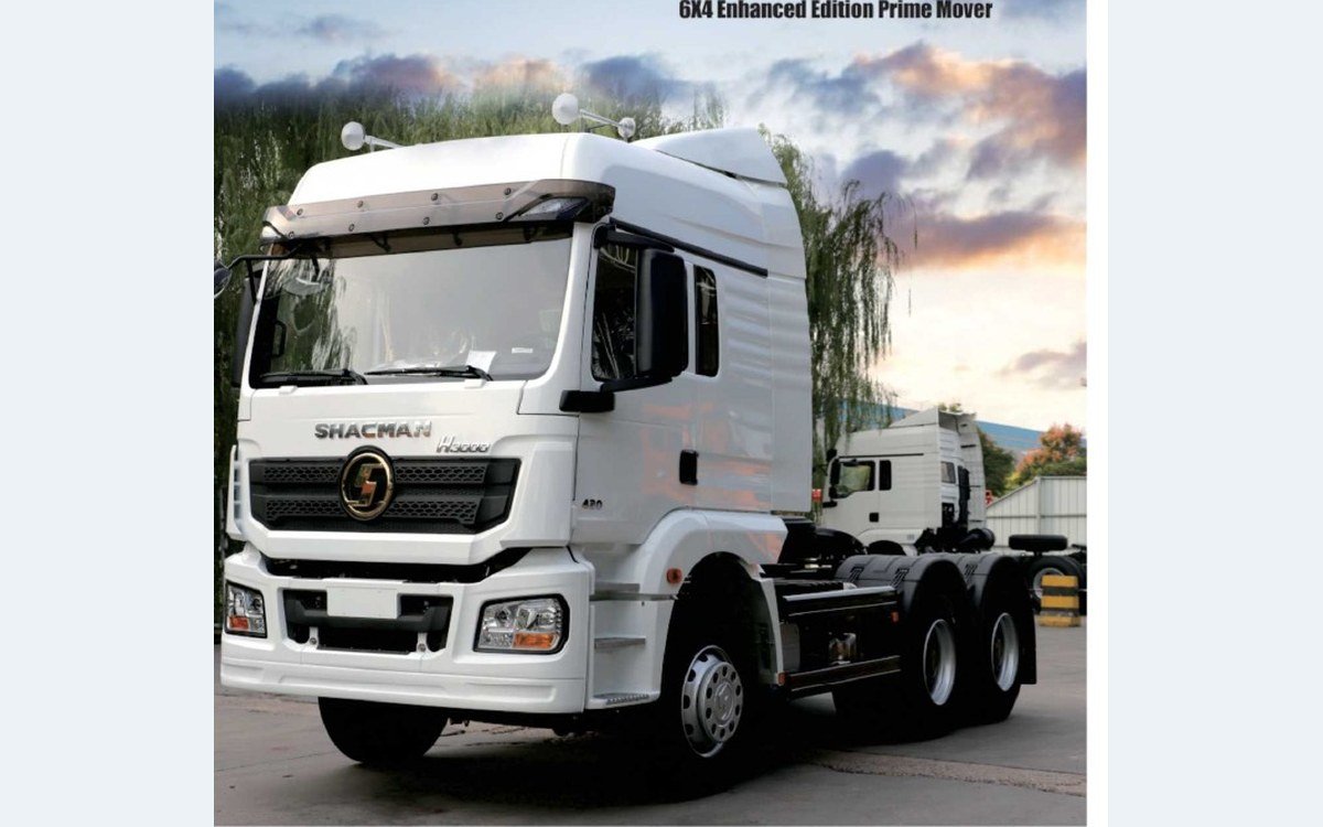 SHACMAN H3000 Prime Mover truck image from the supplied product brochure; illustrative configuration